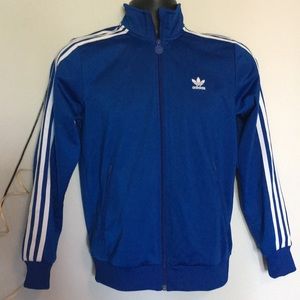 blue jacket adidas